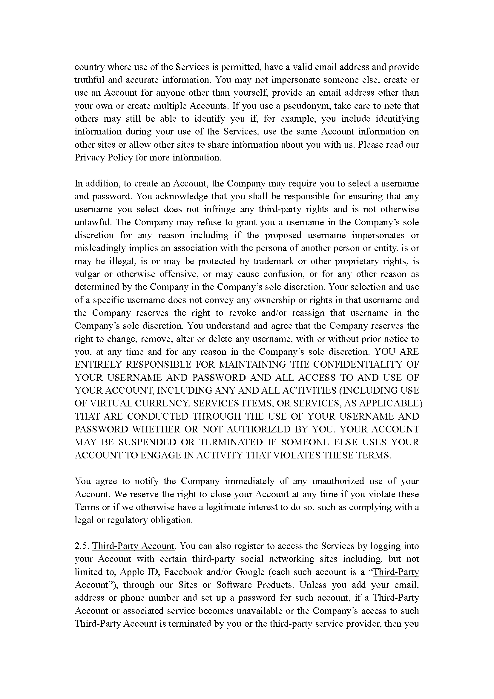 Terms of Service Page 04